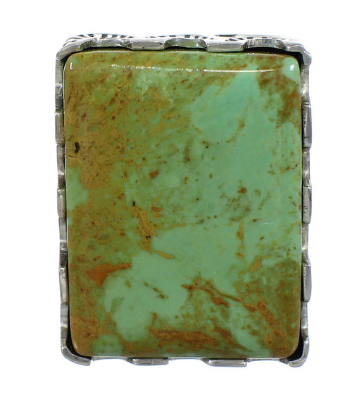 Southwest Genuine Sterling Silver Turquoise Ring Size 5 QX85523